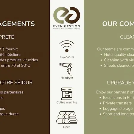 Apartmán 1#two Bedrooms#champs Elysees#arc De Triomphe#ac